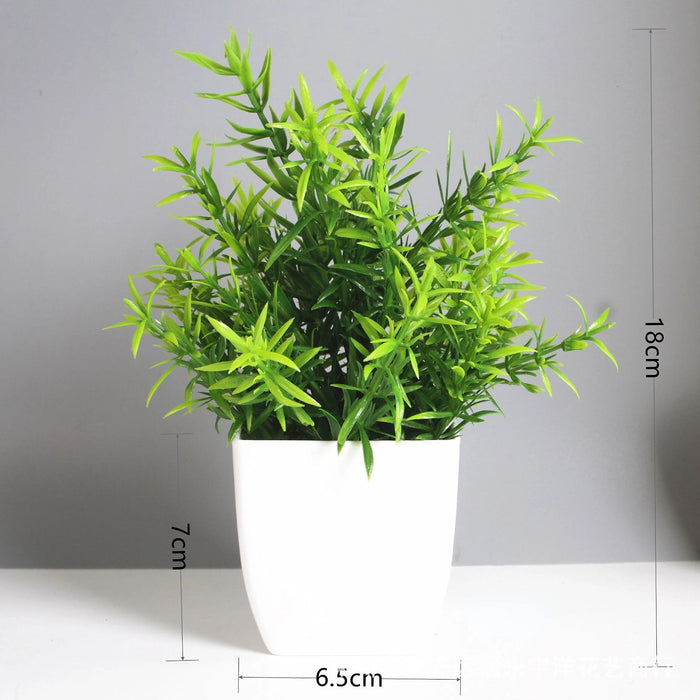 Artificial Bonsai Green Eucalyptus Plant – Realistic Fake Potted Plant for Indoor & Outdoor Home, Bedroom, and Garden Decoration