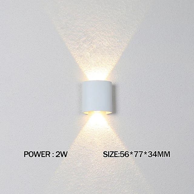 IP65 Waterproof LED Wall Light – Modern Indoor & Outdoor Up & Down Wall Lamp for Bedroom, Living Room, Garden & Staircase