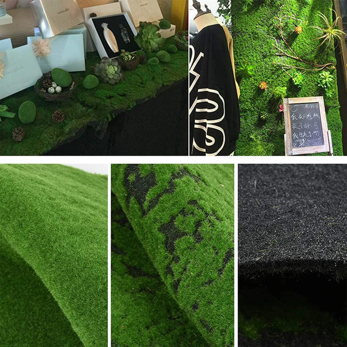 1x1m Artificial Moss Mat – Lifelike Green Moss Turf for Home, Garden, Patio & Office Decoration, Perfect for DIY Landscaping & Theme Decor
