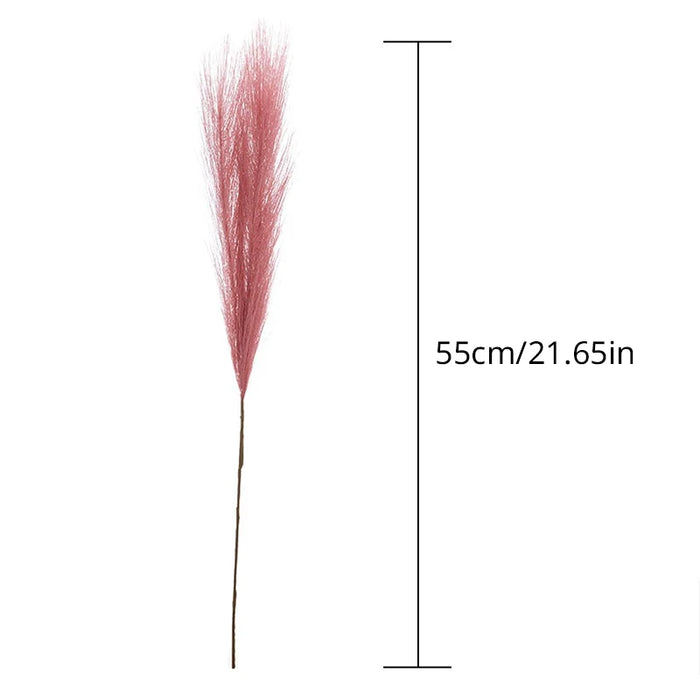 10pcs Artificial Pampas Grass – Blue Fake Reed Flowers for Wedding, Home, Party, and Vase Decoration