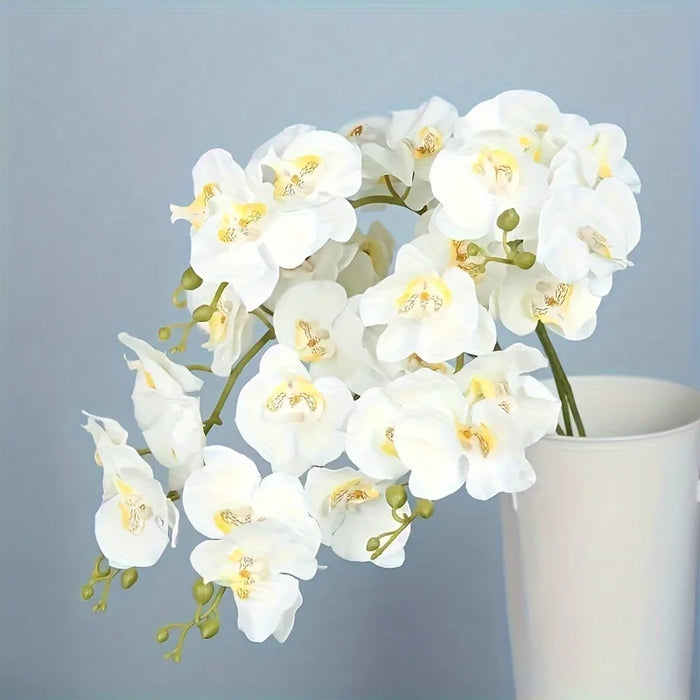 3Pcs Artificial Butterfly Orchid Bouquet – 38 Inch Faux Flowers for Wedding, Home, Garden, and Party Decorations