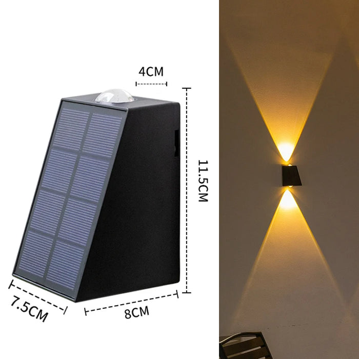 Upgrade LED Outdoor Wall Solar Lights – Waterproof Garden Lighting for Villa, Patio, Stair, and Corridor Decoration