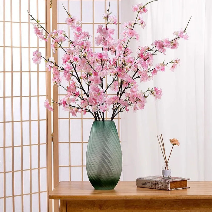 106CM Artificial Cherry Blossom Branch – Silk Peach Blossom for Wedding, Home, and Dining Table Décor