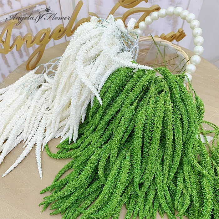 Artificial Plant Grass Branch – Plastic Vine for Wedding, Home, and Office Decoration – Green Floral Arrangement for Living Room, Events, and Parties (44cm)