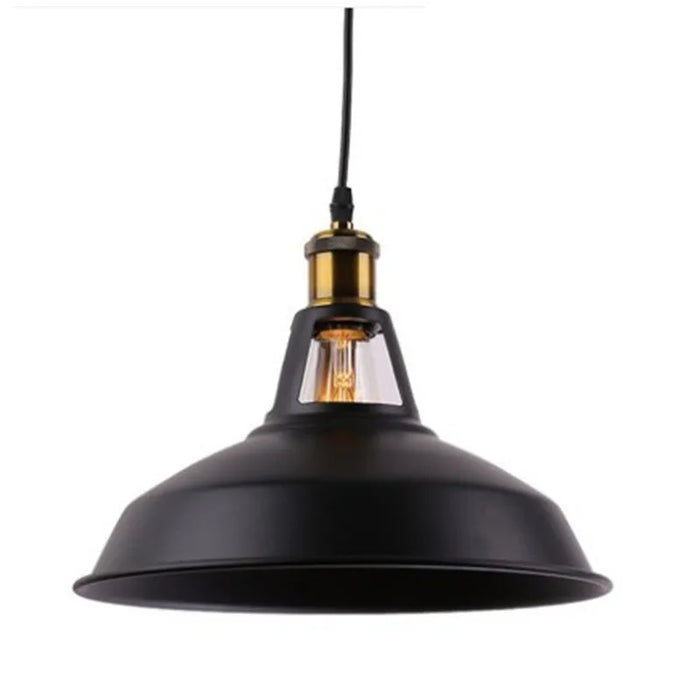 Industrial Style Single-Head Iron Pendant Light – Modern Retro Decorative Chandelier for Restaurant, Office, and Home