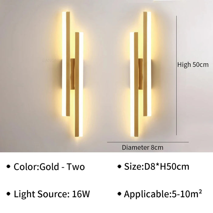 Modern LED Wall Light – Stylish Wall Sconce for Living Room, Stairs, Bedroom, and Corridor Interior Lighting