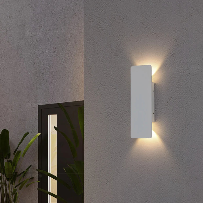 Modern LED Wall Lamp – Waterproof Indoor & Outdoor Up and Down Wall Light for Porch, Hallway, Garden, or Living Room (IP65, AC90–260V, Aluminum Sconce Fixture)