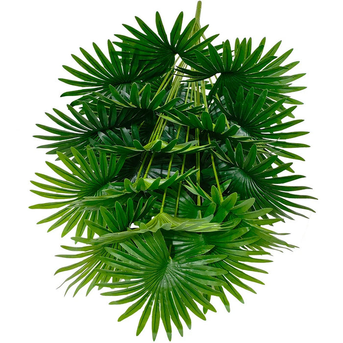 Artificial Tropical Tung Palm Tree – Large Floor Standing Fake Plant with Nordic Style Green Leaves for Home and Garden Décor