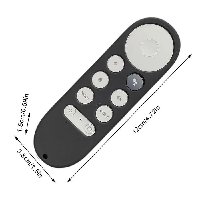 Non-Slip Soft Silicone Remote Control Case for Google TV – Protective Cover with Luminous Design for Chromecast Voice Remote