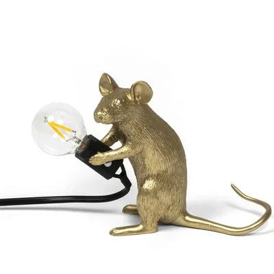 Modern USB Mouse Lamp LED Night Light – Creative Animal Shape Bedside Table Lamp for Home Decor, Bedroom, and Desktop Lighting