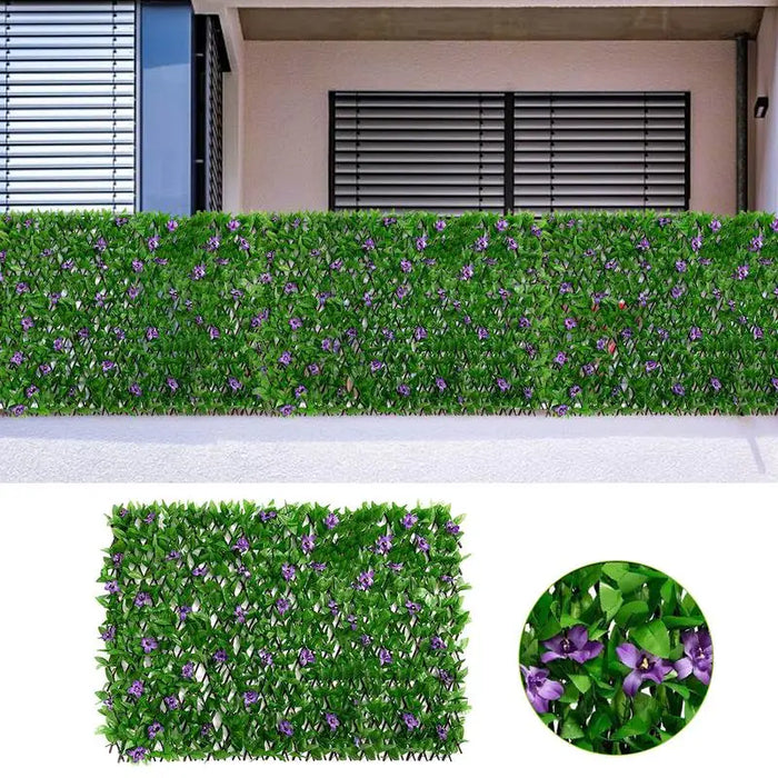 Artificial Hedge Plant Privacy Fence – Expandable Greenery Wall Screen for Home, Garden, Balcony, and Outdoor Decoration