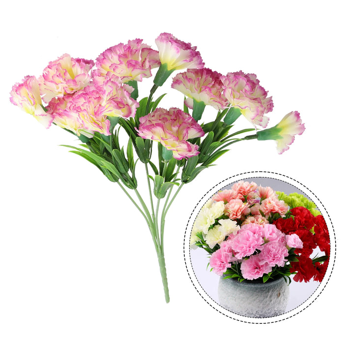 Artificial Carnation Flower – Fake Silk Carnation Bouquet for Weddings, Parties, Home & Garden Decoration
