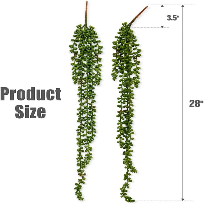 1PC Artificial Succulent Vine – Lifelike Greenery for Christmas Tree, Wedding Arch, Indoor Wall Décor & Photography Prop