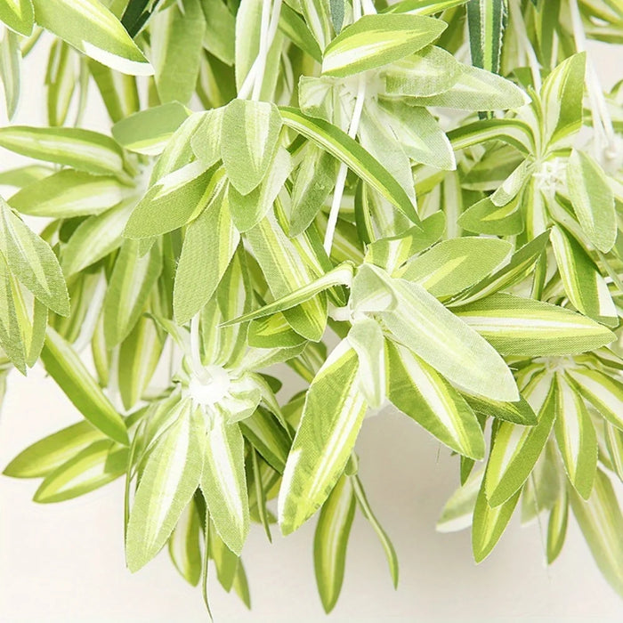 1pc 23.6-inch Large Artificial Hanging Plant – Silk Vine for Home Interior Decoration (No Basket)