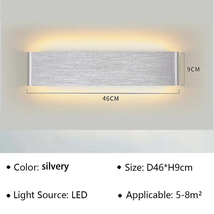 Modern LED Wall Lamp – Stylish Wall Sconce for Bedroom, Living Room, Bathroom, Stairs & Aisle, Indoor Lighting Fixture