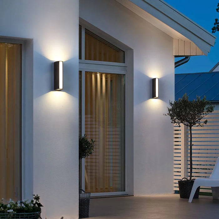 12W LED Waterproof Wall Light – Up and Down Outdoor/Indoor Aluminum Wall Lamp, IP65 Protection for Living Room, Bedroom, Garden, and Exterior Spaces