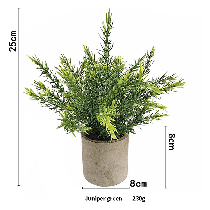 Artificial Eucalyptus Plant in Pot – Small Fake Bonsai for Home, Office, and Restaurant Desk Decoration