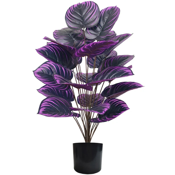 Purple Leaf Artificial Plant Bonsai – 60cm, 75cm, or 85cm Decorative Ornament for Home, Party, Hotel, and Desk Decor