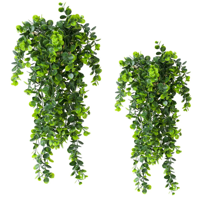 80cm Artificial Eucalyptus Vine – Silk Green Hanging Plant for Indoor and Outdoor Home Decoration, Wedding, and Party