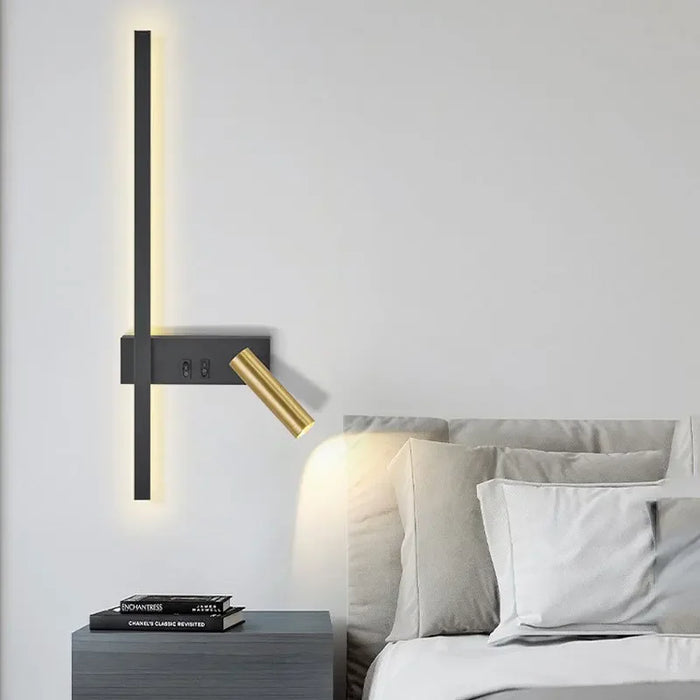 Modern Adjustable LED Wall Sconce – Wall Lamp for Bedroom, Living Room, Sofa, Background Lighting, Home Decor with Luster Finish