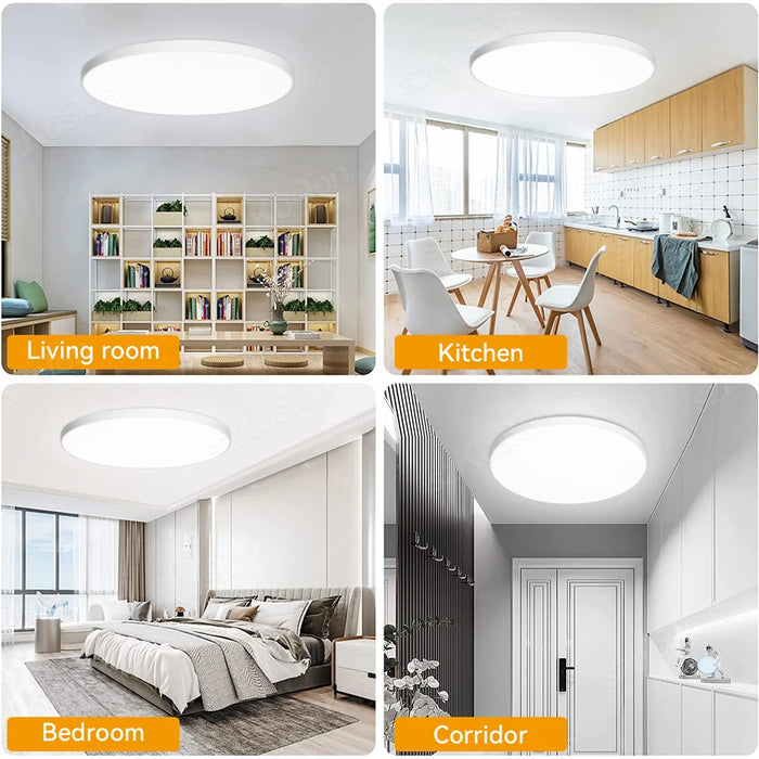 37cm Ultra-Thin LED Ceiling Lamp – 3 Adjustable Color LED Lights for Kitchen, Bedroom, Living Room, and Bathroom