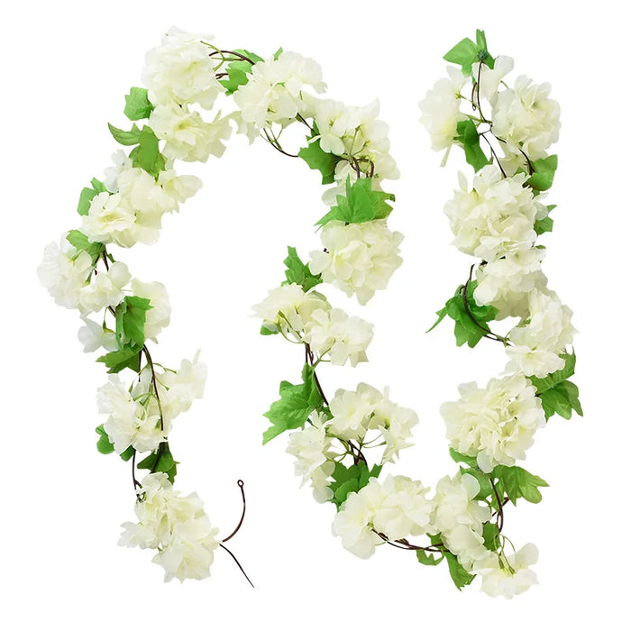 180cm Artificial Wisteria Garland – Fake Ivy Vine for Wedding Arch, Room, Garden, Baby Shower & Floral Decorations