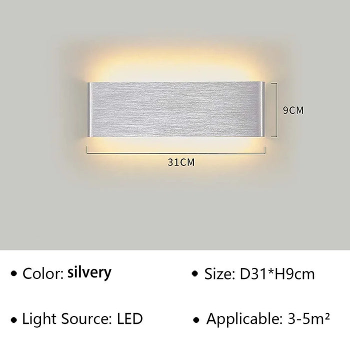 Modern LED Wall Lamp – Stylish Wall Sconce for Bedroom, Living Room, Bathroom, Stairs & Aisle, Indoor Lighting Fixture