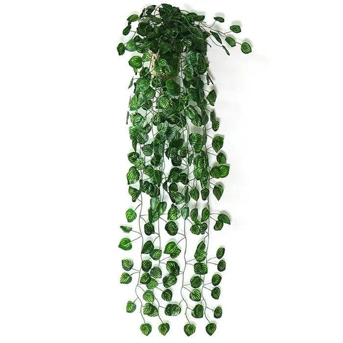 Artificial Hanging Plants with Pot – Fake Vine Plants for Home, Garden, and Office Decor – Potted Faux Greenery for Indoor and Outdoor Use