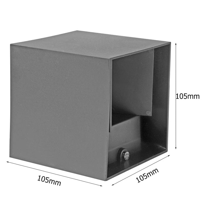 12W LED Wall Lamp – Waterproof Up & Down Outdoor Light with Adjustable Beam Angle for Bedroom, Living Room, and Garden