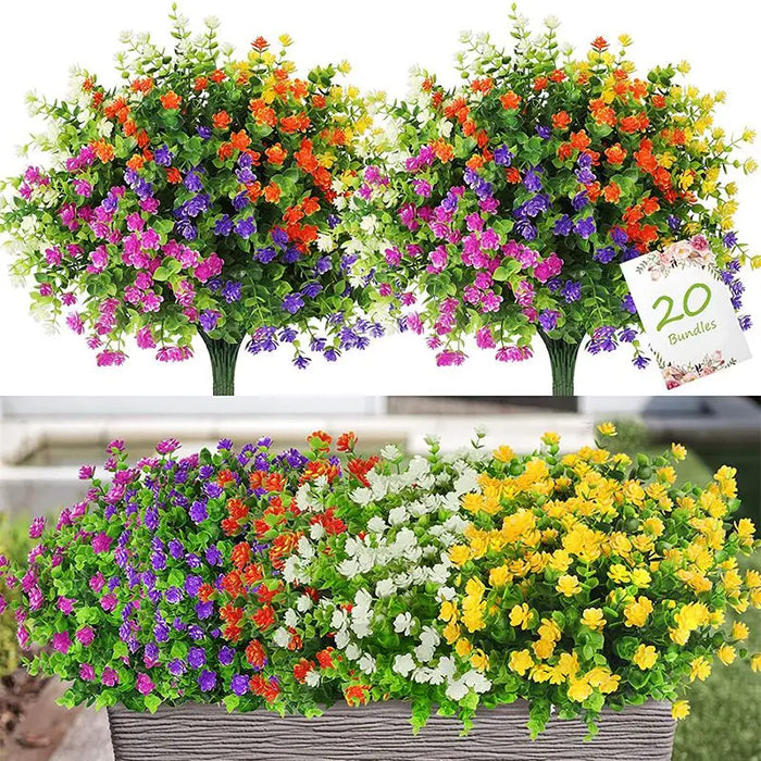 Artificial Eucalyptus Baby's Breath Flower - 1/5 Pcs Faux Plant for Wedding, Festival, and Home Decoration