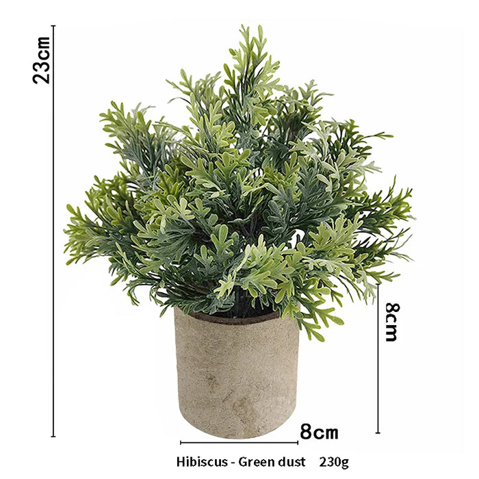 Artificial Eucalyptus Plant in Pot – Small Fake Bonsai for Home, Office, and Restaurant Desk Decoration