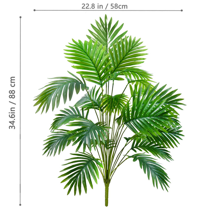 105cm/41.3in Artificial Areca Palm Tree – Fake Tropical Yellow Palm Plant for Indoor, Home, Office, and Event Decor