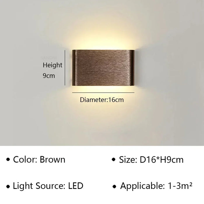 Modern LED Wall Lamp – Stylish Wall Sconce for Bedroom, Living Room, Bathroom, Stairs & Aisle, Indoor Lighting Fixture
