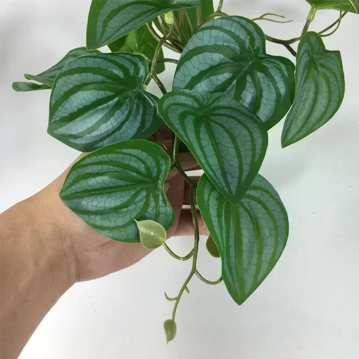 Artificial Vine Terrarium Plants – Plastic Leaf Rattan Greenery for Home, Balcony, Wedding, and Garden Décor