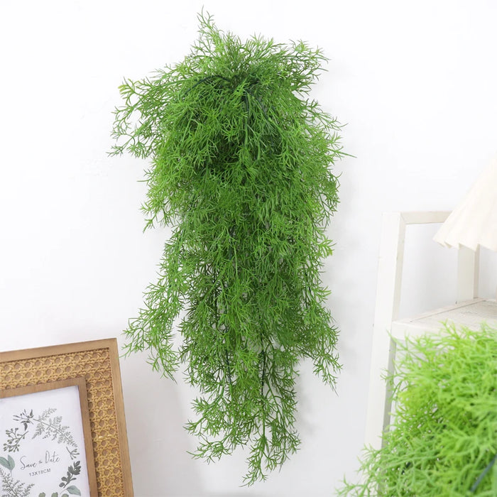 Artificial Vine Plant – Grape Vine Leaves Wall Hanging for Home, Garden, Wedding, and Party Decoration – Outdoor Rattan Fake Plants