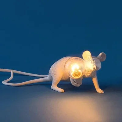 Modern USB Mouse Lamp LED Night Light – Creative Animal Shape Bedside Table Lamp for Home Decor, Bedroom, and Desktop Lighting