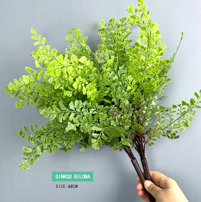 Artificial Fern Leaf Persian Grass Plant – Hanging Decorative Greenery for Home, Office, and Hotel Decoration, DIY Landscaping Greening Material