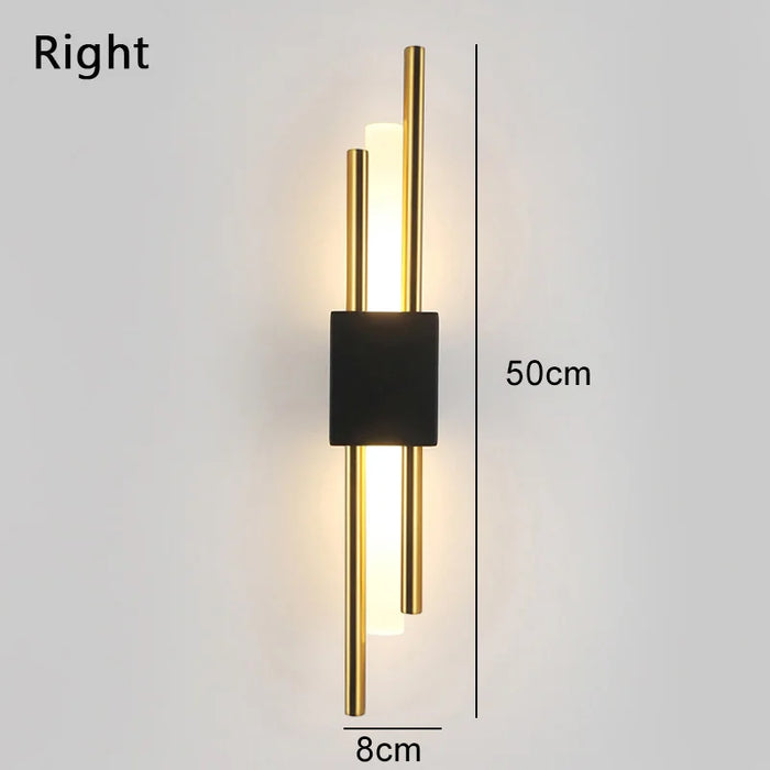 Nordic LED Wall Lamp – Contemporary Wall Sconce for Bedroom, Staircase, and Living Room