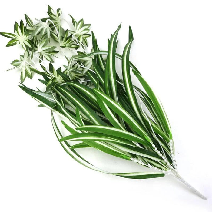 Artificial Hanging Chlorophytum Plant – 65cm PVC Fake Green Vine for Home, Office, and Living Room Decor