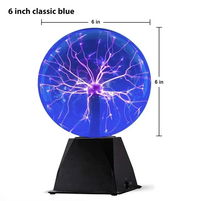 8-Inch Sound Control Magic Plasma Ball Lamp – LED Night Light with Touch & Sound Sensitivity for Party, Christmas, & Atmosphere Decor