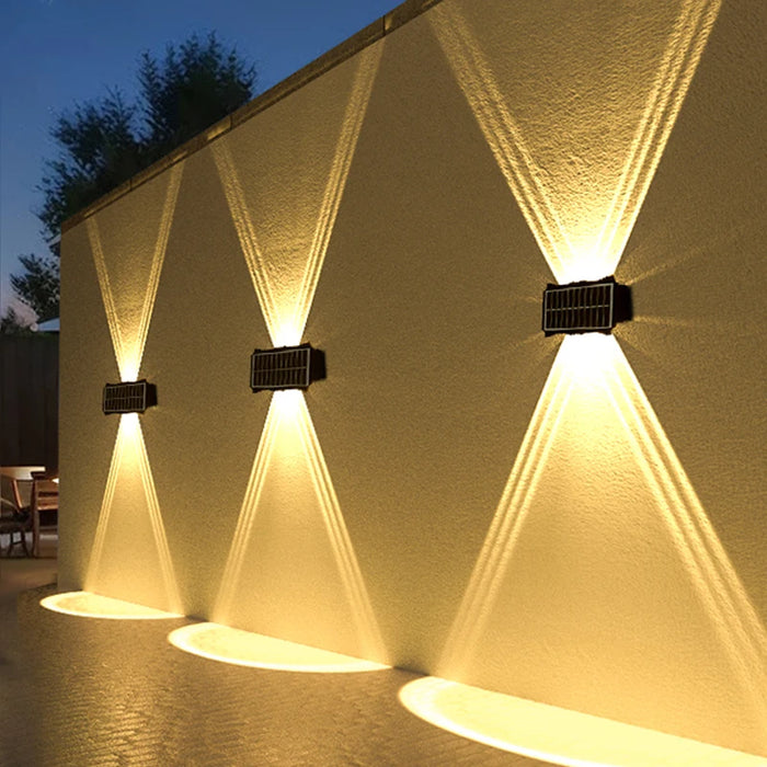 Solar Up Down Wall Light – Waterproof LED Outdoor Wall Lamp for Garden, Balcony & Yard Decoration