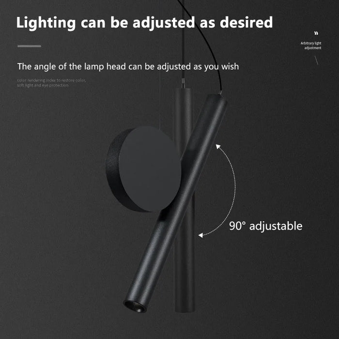 Modern LED Pendant Lamp – Adjustable Cable for Bedside, Living Room, and Study