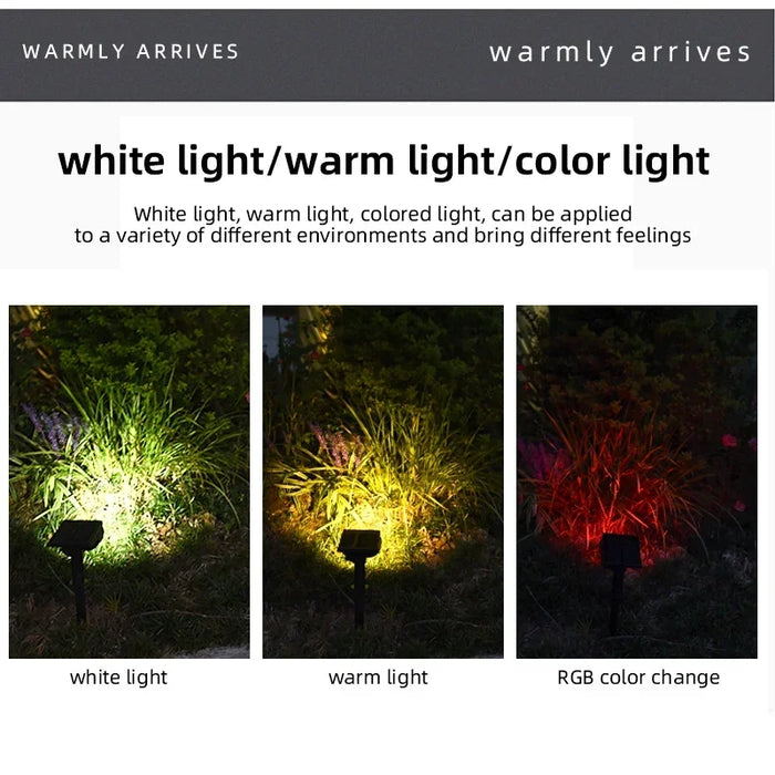 7LED Solar Spotlight – Adjustable IP65 Waterproof Solar Powered Landscape Wall Light for Garden, Pathway, and Yard