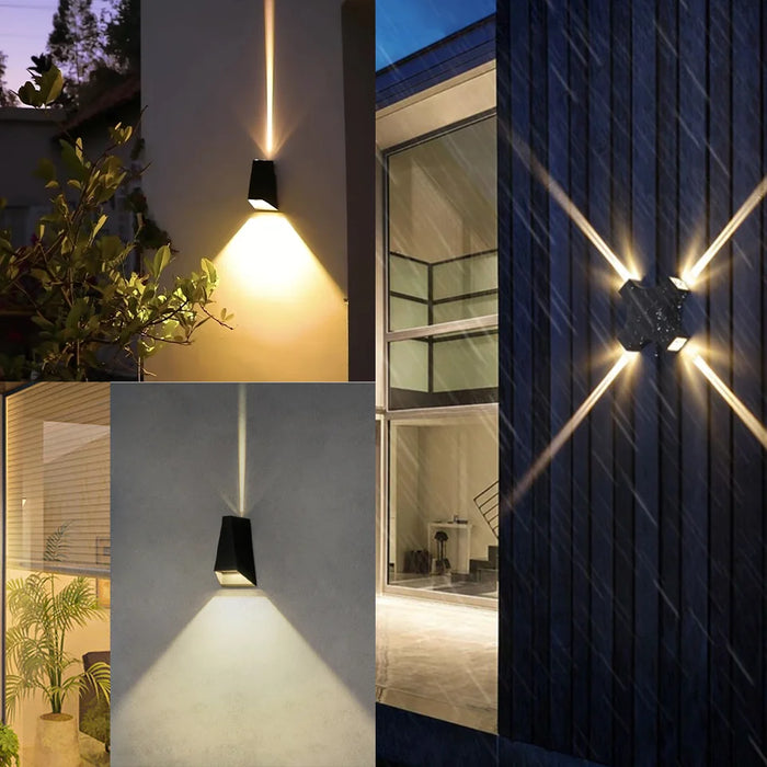 LED Wall Light – IP66 Waterproof Outdoor & Indoor Wall Lamp for Garden, Porch, and Home Décor (4W/5W/6W, Warm White, AC85–265V)