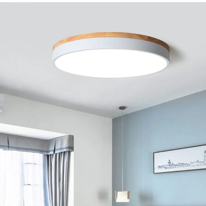 Modern LED Ceiling Light – 27W Surface-Mounted Fixture with Warm, Cold, and Natural Light Options for Living Room, Bedroom, and Kitchen