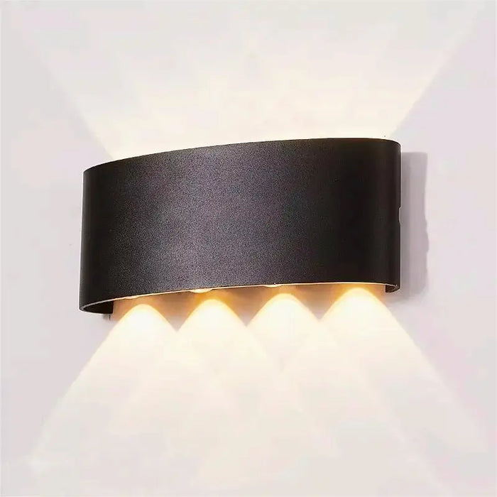 Modern LED Wall Sconce – Up & Down Indoor Outdoor Wall Lamp for Living Room, Bedroom & Hallway
