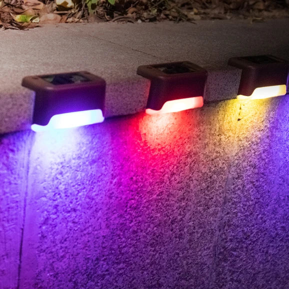 Stair LED Solar Lamp – IP65 Waterproof Outdoor Light for Garden, Pathway, Yard, Patio, and Fence