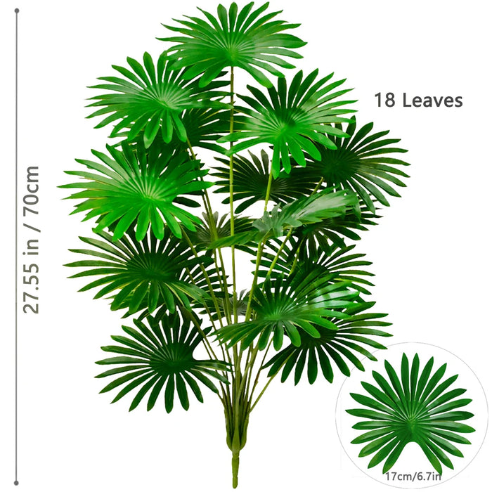 Artificial Fan Palm Tree – Large Tropical Fake Plant for Office, Home, and Holiday Decoration (60-105cm)