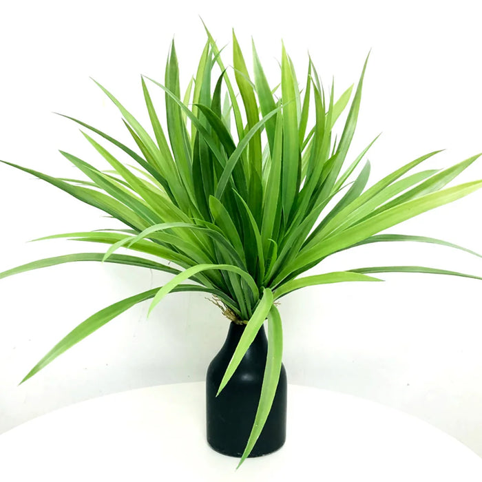Artificial Tropical Palm & Orchid Plant Bouquet – 40-46cm Plastic Green Leaves for Home, Garden, and Office Décor