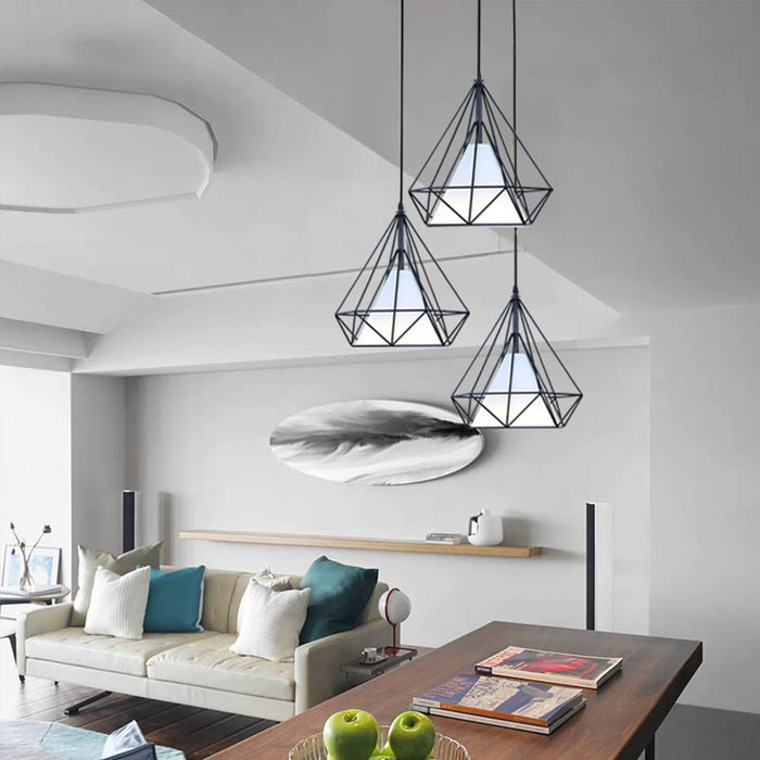 Vintage Metal Pendant Light – Adjustable Hanging Lamp for Kitchen, Bedroom, and Living Room Lighting